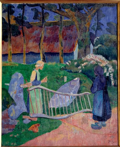 Blomstertønden eller poulduen. Maleri af Paul Serusier (1863-1927) af Paul Sérusier