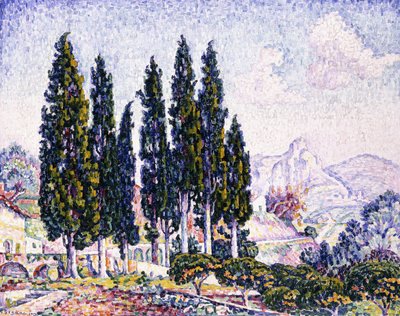 En have ved Saint-Paul, 1923 af Paul Signac
