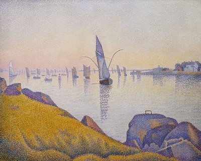 Abendruhe, Concarneau, Opus 220 (Allegro Maestoso). 1891 af Paul Signac