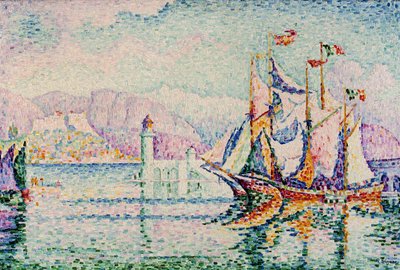 Antibes - Om morgenen. af Paul Signac