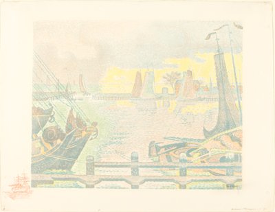 Både ved Flushing af Paul Signac