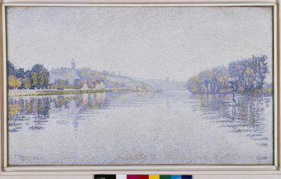 Riverside. Seinen ved Herblay af Paul Signac