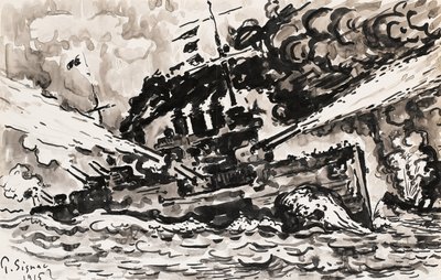 slagskibsjæger af Paul Signac