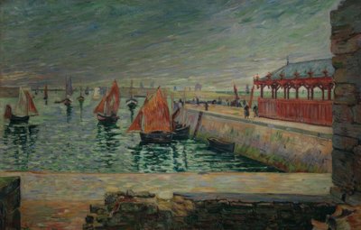 Fiskemarkedet, Port-en-Bessin af Paul Signac