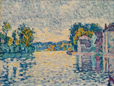 Seinen ved Samois af Paul Signac