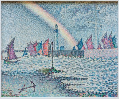 Indgang til havnen i Honfleur af Paul Signac