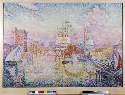 Adgang til havnen i Marseille. Maleri af Paul Signac (1895-1935) af Paul Signac