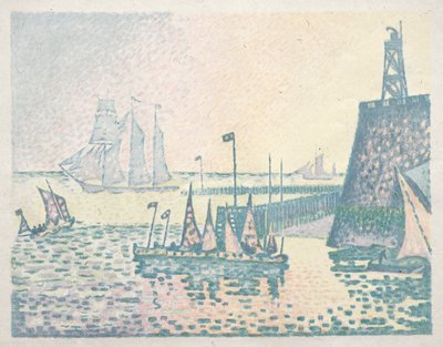 Aften, Anløbsbroen ved Vlissingen af Paul Signac