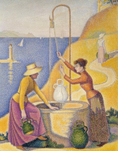 Kvinder ved brønden (Opus 238) af Paul Signac
