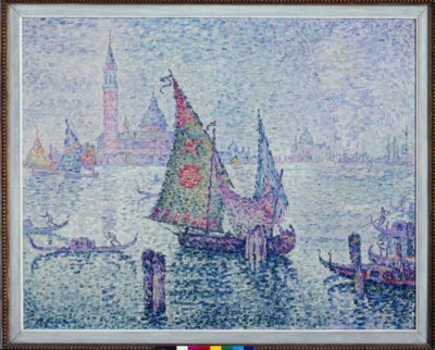 Det grønne sejl, Venedig af Paul Signac
