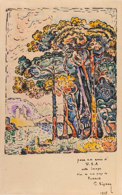 Landskab, 1915. af Paul Signac