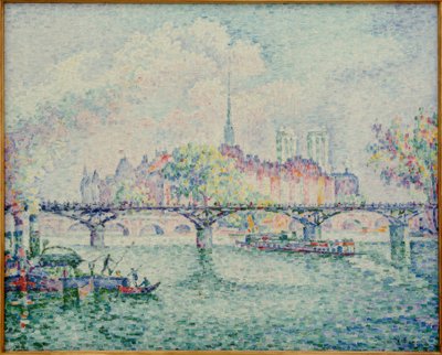 Pont des Arts (Der Pont des Arts) af Paul Signac