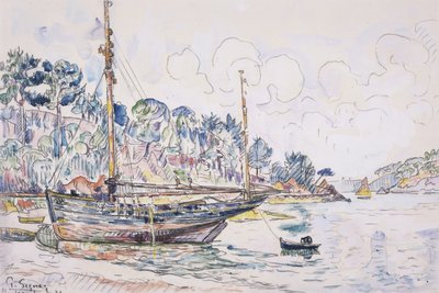Lézardrieux: kysten af Paul Signac