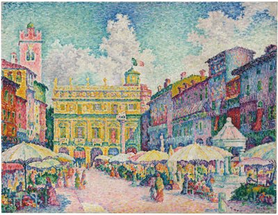 Marked i Verona af Paul Signac