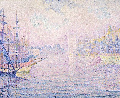 Marseille Port, Morning Mist, 1906 af Paul Signac