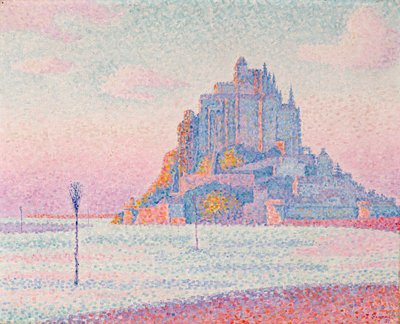Mont Saint-Michel, Solnedgang af Paul Signac