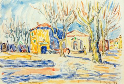 Saint-Tropez landskab af Paul Signac
