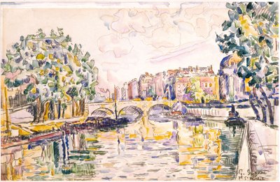 Pont Saint-Michel af Paul Signac