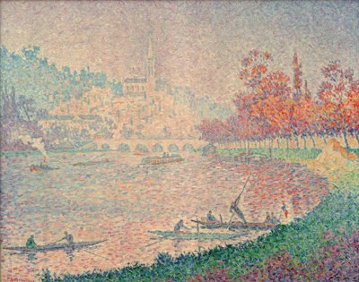 Saint-Cloud (Seinen ved Saint-Cloud) af Paul Signac
