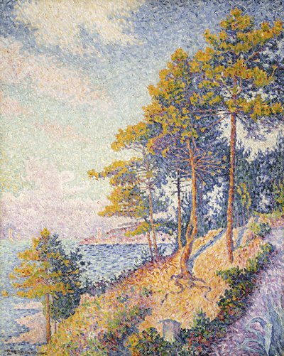 Saint Tropez, Kyststien, 1902 af Paul Signac