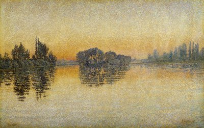 Solnedgang, Herblay af Paul Signac