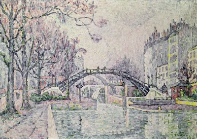 Canal Saint-Martin, 1933 af Paul Signac