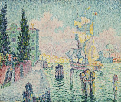 Det grønne hus, Venedig, 1905 af Paul Signac