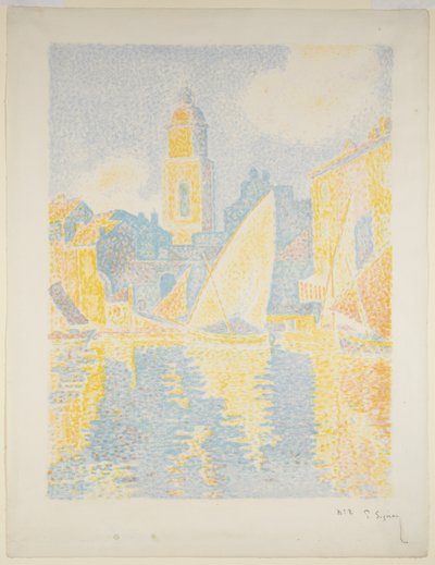 Havnen i Saint-Tropez II af Paul Signac