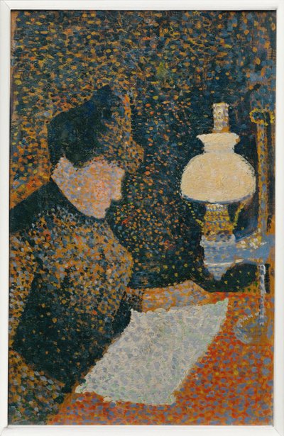 Kvinde under lampen af Paul Signac