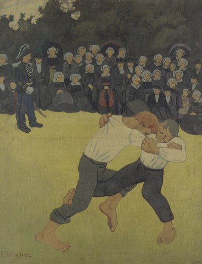 Bretonsk brydning, 1890-1891 af Paul Sérusier
