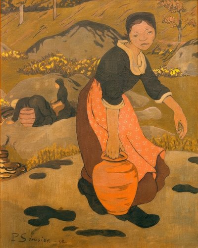 Ung bretonsk kvinde med en kande af Paul Sérusier