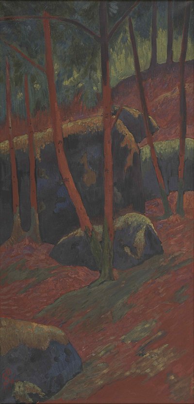 The Red Wood, ca. 1895. af Paul Sérusier