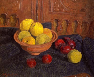P.Sérusier, Stilleben med æbler / maleri, 1915 af Paul Sérusier
