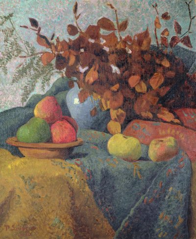 Stilleben af æbler og efterårsblade, 1910 af Paul Sérusier
