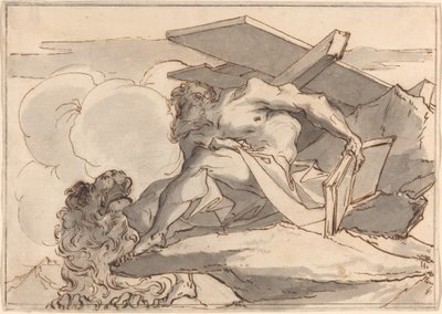 Sankt Hieronymus i ørkenen af Paul Troger