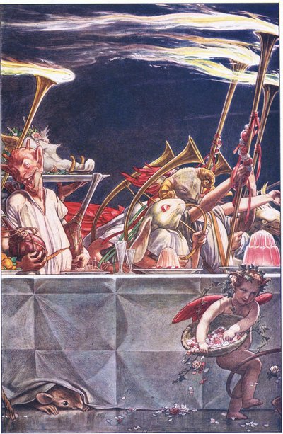 Giv os gode vogtere, Himlen!-hvad var det?, illustration fra The Tempest, 1908 af Paul Vincent Woodroffe