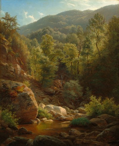Scene i Catskills, 1858. af Paul Weber