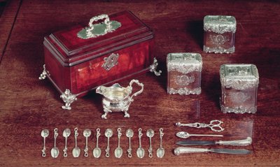Teudstyr, ca. 1735 (sølv og træ) af Paul de Lamerie