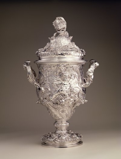 To-grebet kop og låg, 1742-43 af Paul de Lamerie