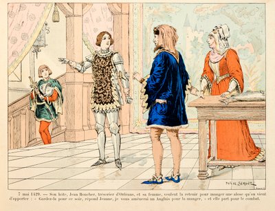 Illustration taget fra bogen "" Jeanne d