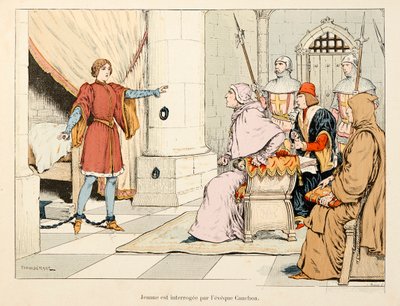 Illustration taget fra bogen "" Joan of Arc "" af Theodore Cahu og illustreret af Paul De Semant (1855-1915): Jeanne d