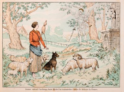 Illustration taget fra bogen "" Jeanne d