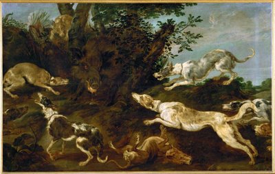 Vildsvinejagt af Paul de Vos