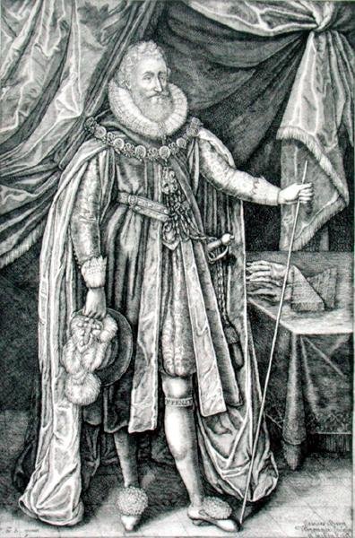 Ludovick Stuart, hertug af Richmond og Lennox (1574-1624), graveret af Joannes Barra (1581-1634) af William Walcutt