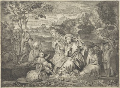Moses i hastekurven Catherines mystiske ægteskab af Paul van Somer (II)