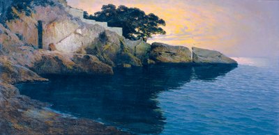 Kysten ud for Dubrovnik af Paul von Spaun