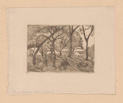 skov udsigt af Paula Modersohn Becker (signed by artist)