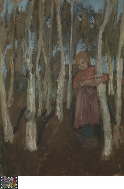 Pige i en birkeskov af Paula Modersohn Becker