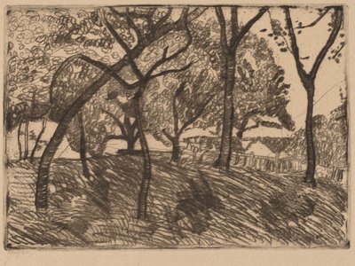 Landskab med træer af Paula Modersohn Becker