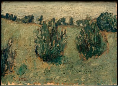 Landskab med fyrretræer af Paula Modersohn Becker